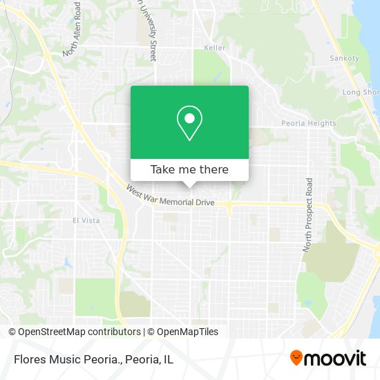 Flores Music Peoria. map