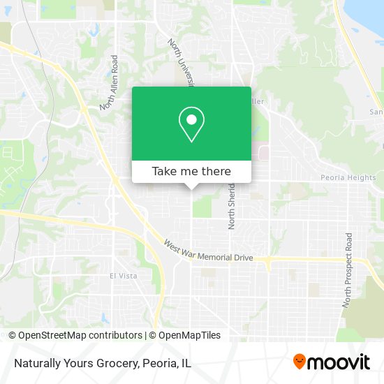 Naturally Yours Grocery map