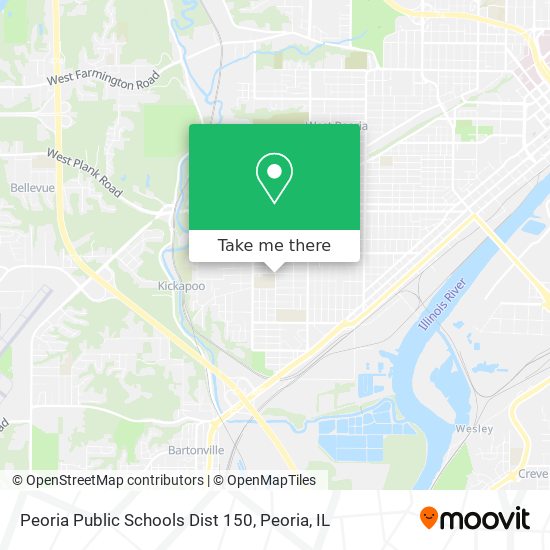 Mapa de Peoria Public Schools Dist 150