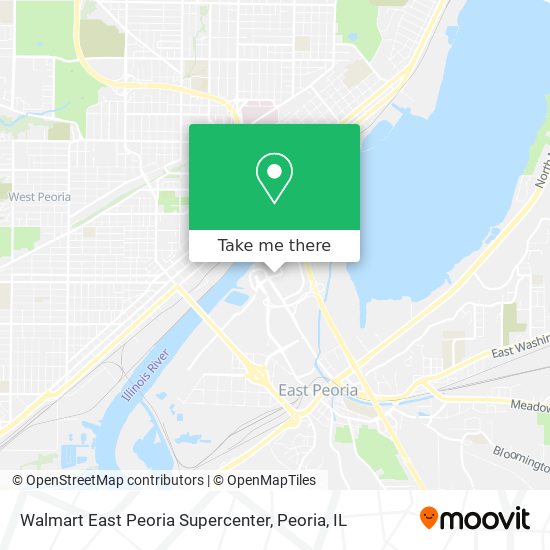 Walmart East Peoria Supercenter map