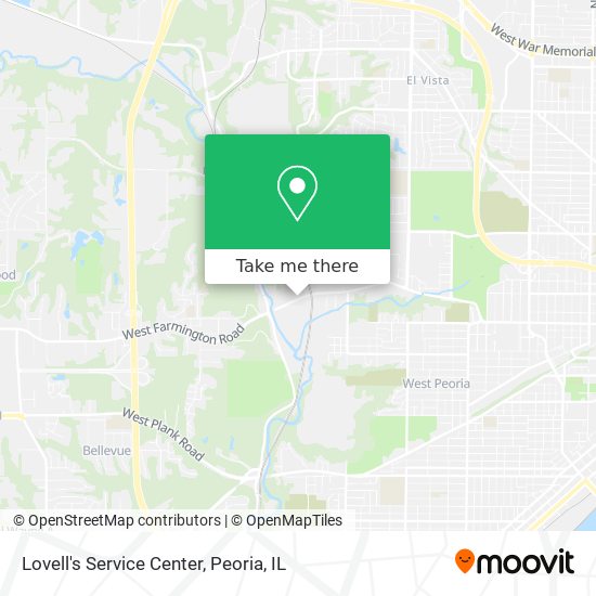 Lovell's Service Center map