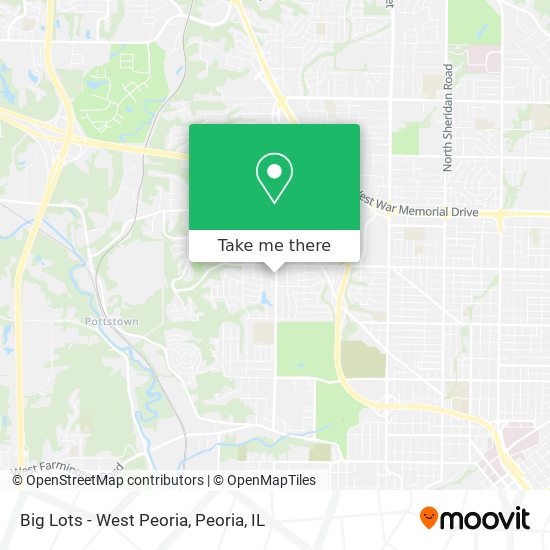 Big Lots - West Peoria map