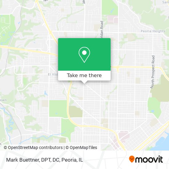 Mark Buettner, DPT, DC map
