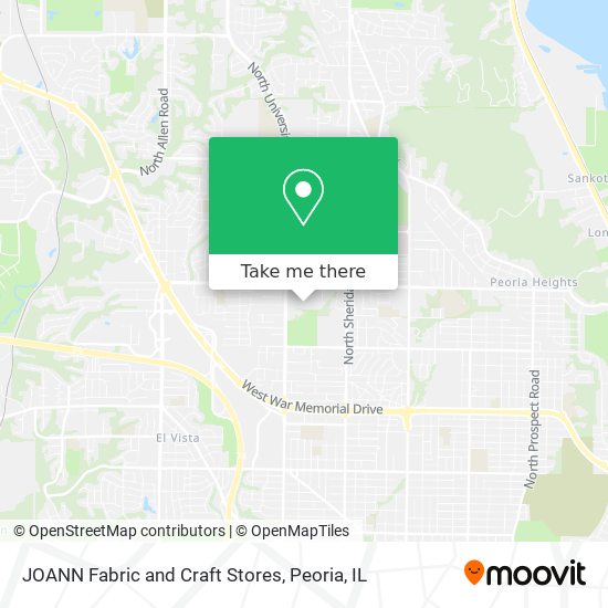 Mapa de JOANN Fabric and Craft Stores