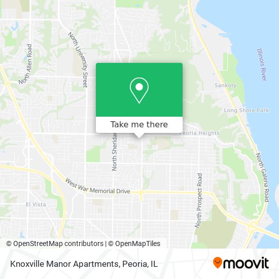 Knoxville Manor Apartments map