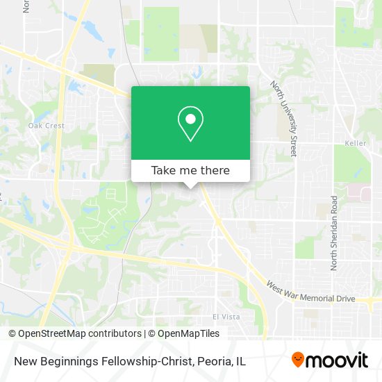 New Beginnings Fellowship-Christ map