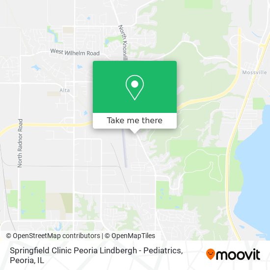 Springfield Clinic Peoria Lindbergh - Pediatrics map