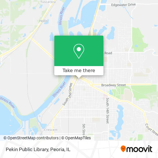 Pekin Public Library map