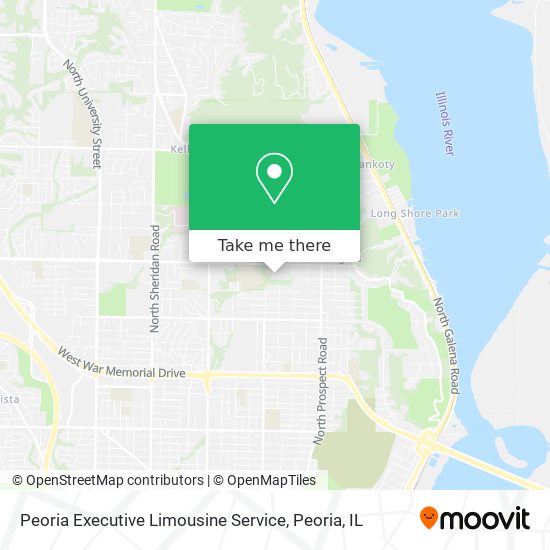 Peoria Executive Limousine Service map