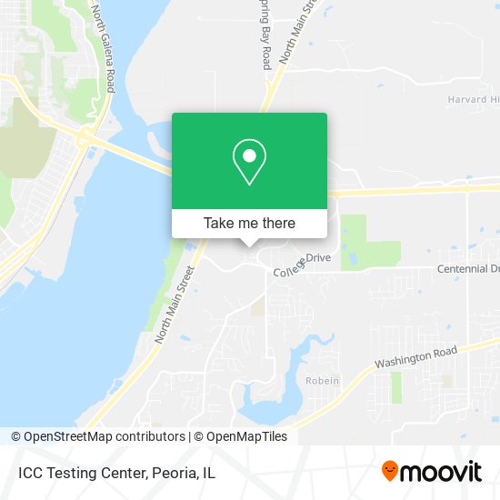 ICC Testing Center map