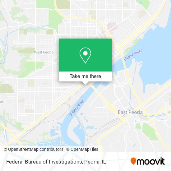 Federal Bureau of Investigations map