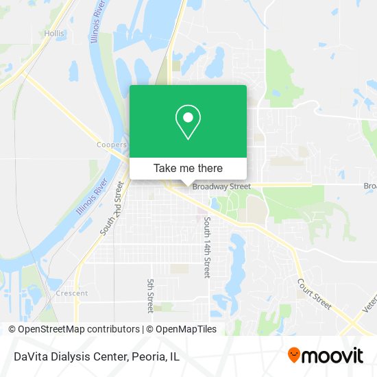 DaVita Dialysis Center map