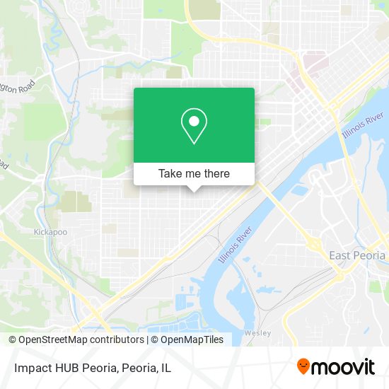 Impact HUB Peoria map