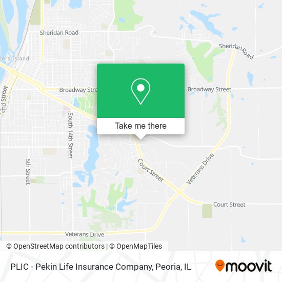 PLIC -  Pekin Life Insurance Company map