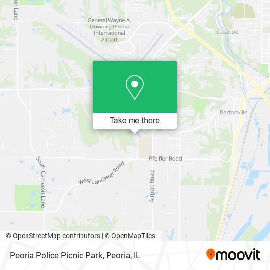 Peoria Police Picnic Park map