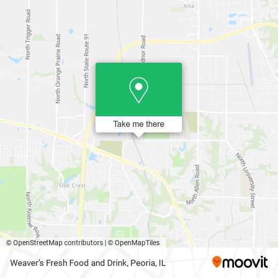 Weaver’s Fresh Food and Drink map