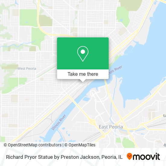 Richard Pryor Statue by Preston Jackson map