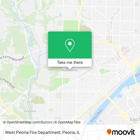 West Peoria Fire Department map