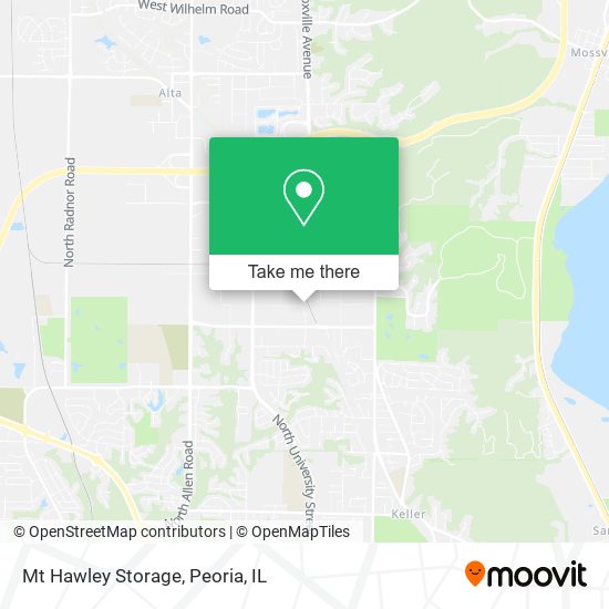 Mt Hawley Storage map