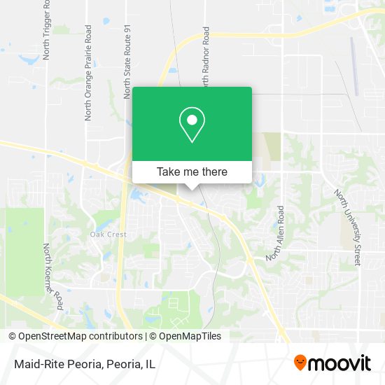 Maid-Rite Peoria map