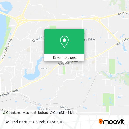 RoLand Baptist Church map