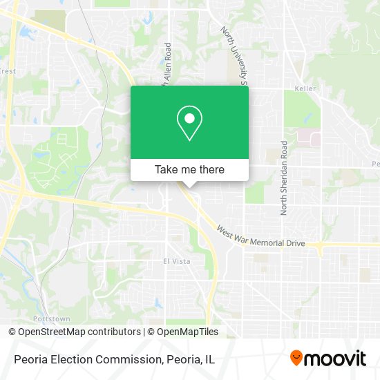 Peoria Election Commission map