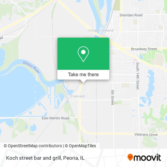 Koch street bar and grill map