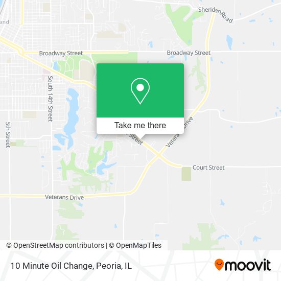 Mapa de 10 Minute Oil Change