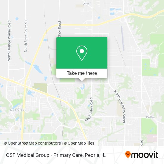 OSF Medical Group - Primary Care map