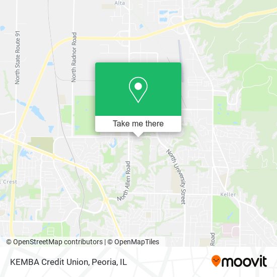 Mapa de KEMBA Credit Union