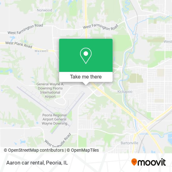 Aaron car rental map
