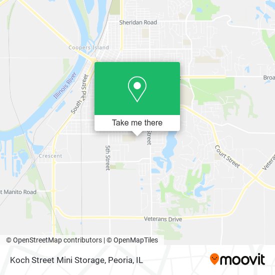 Koch Street Mini Storage map