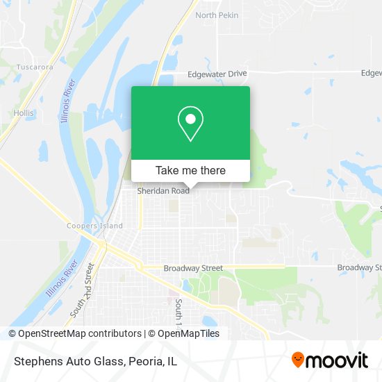 Stephens Auto Glass map