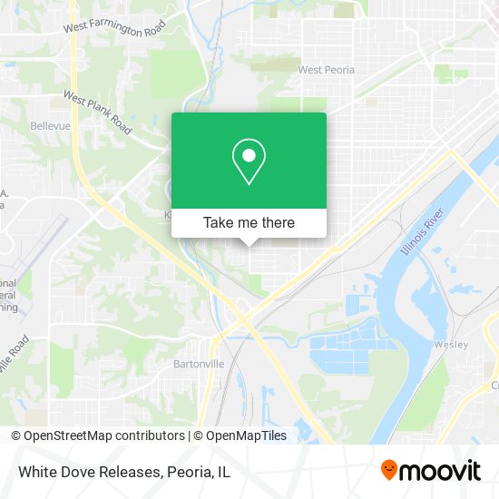 White Dove Releases map