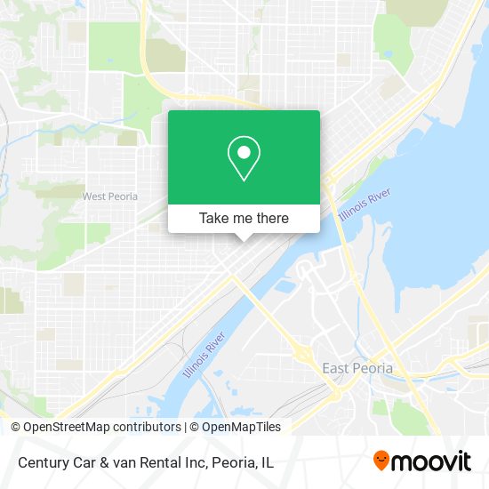 Mapa de Century Car & van Rental Inc