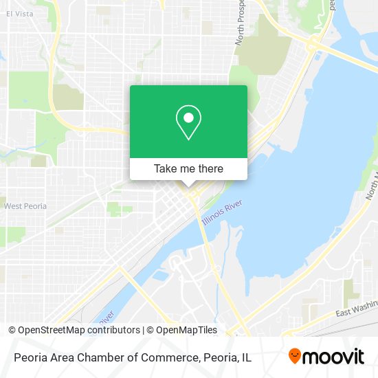 Peoria Area Chamber of Commerce map