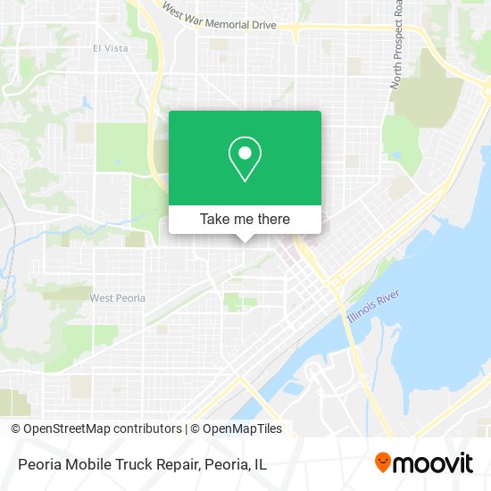 Peoria Mobile Truck Repair map