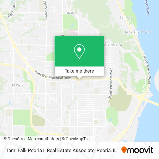 Tami Falk Peoria Il Real Estate Associate map