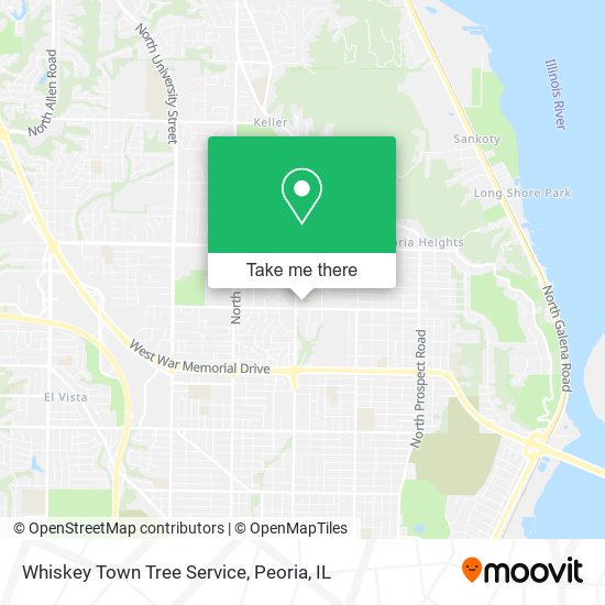Whiskey Town Tree Service map
