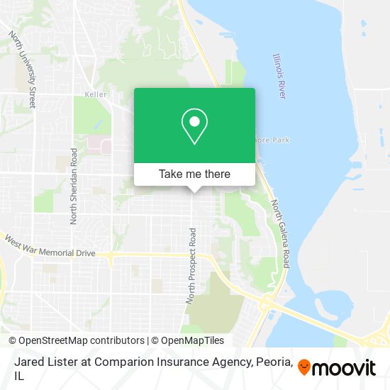 Jared Lister at Comparion Insurance Agency map