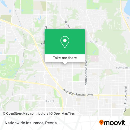 Mapa de Nationwide Insurance