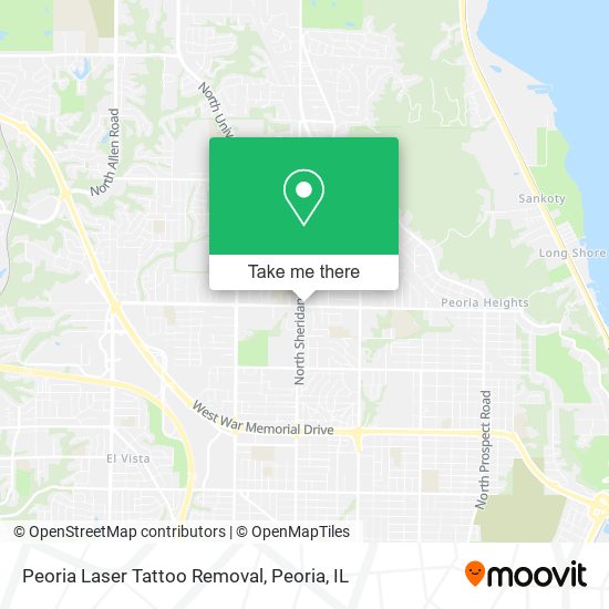 Peoria Laser Tattoo Removal map