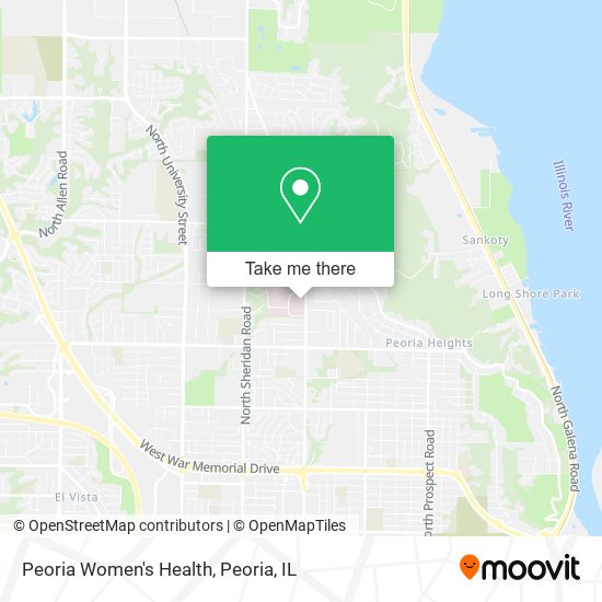 Peoria Women's Health map