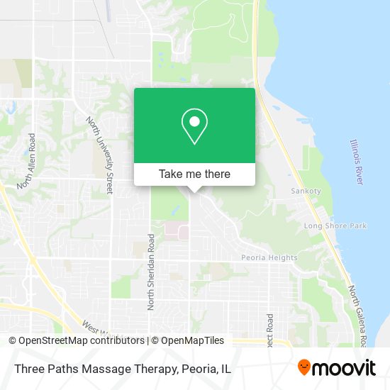 Three Paths Massage Therapy map