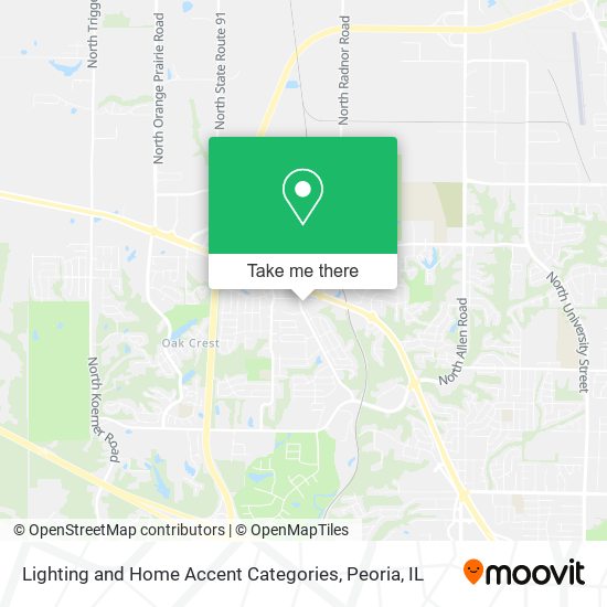 Lighting and Home Accent Categories map