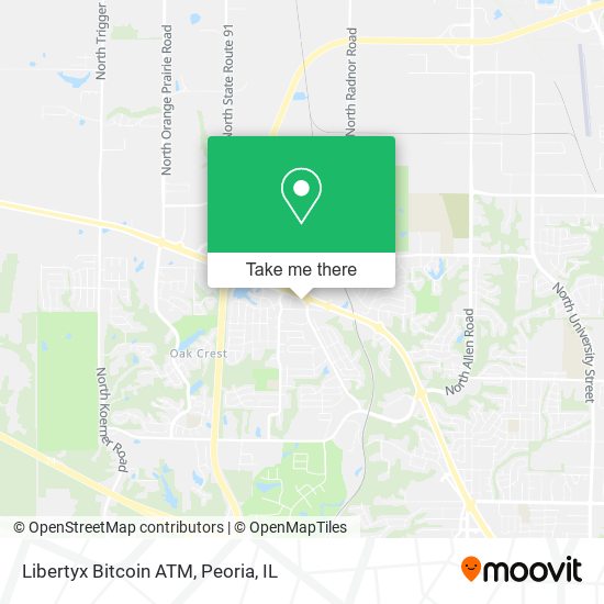 Mapa de Libertyx Bitcoin ATM