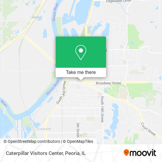 Caterpillar Visitors Center map