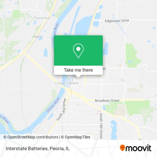 Interstate Batteries map