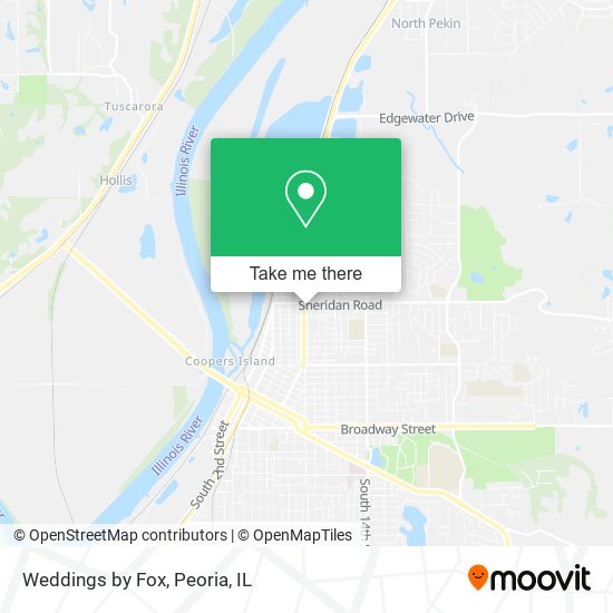 Weddings by Fox map