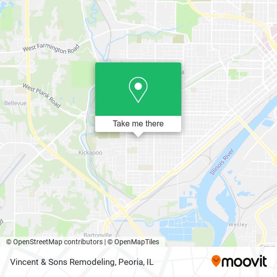 Vincent & Sons Remodeling map